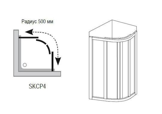 Душевой уголок Ravak  Blix BLCP4-90 Блестящий+Transparent X3B270C00Z1, 90х90