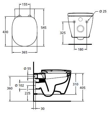 Унитаз подвесной Ideal Standard Connect E803501