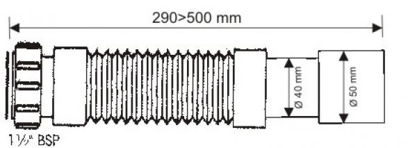 Гофр 1 1/4"-40/50 0,29-0,5 м MRMF2-05