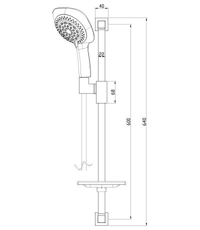 Комплект аксессуаров для душа – LM8068C