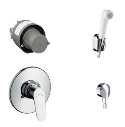 Гигиенический душ (эконом), со шлангом 1,25 м и держателем Hansgrohe
