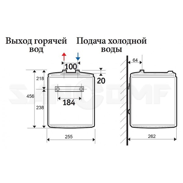 Водонагреватель накопительный ATLANTIC OPRO 10 SB под мойкой