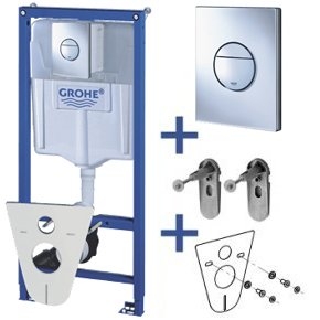 Инсталляция для подвесного унитаза Grohe Rapid SL 38813 (4 в 1 в сборе)