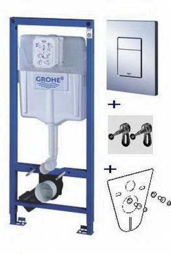 Инсталляция для подвесного унитаза Grohe Rapid SL 38775 (4 в 1 в сборе)